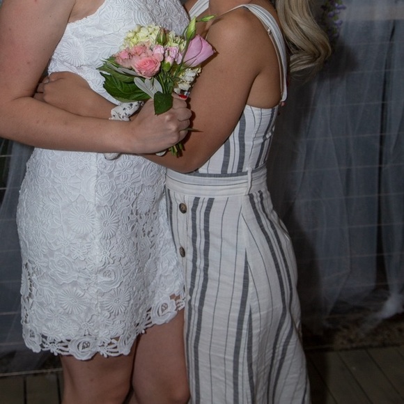 Bershka Striped Midi Dress - Picture 5 of 11